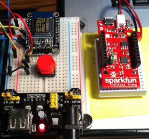 Two ESP8266 devices playing well together